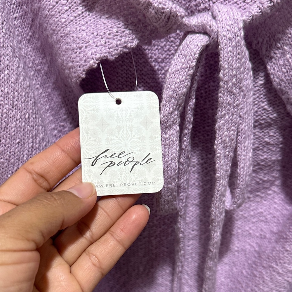 Free People Lavender V-Neck Knit Tank & Shorts Loungewear Set - Picture 4 of 11